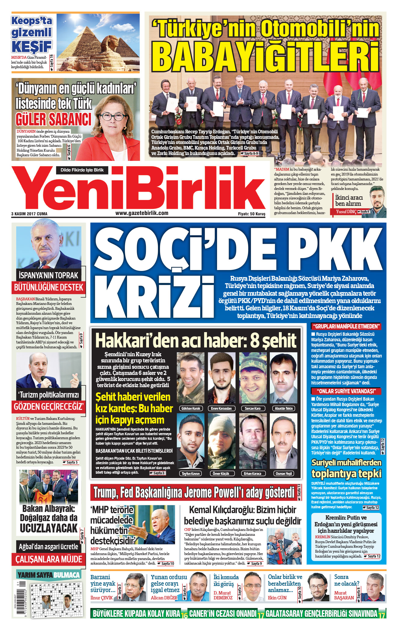 https://www.gazetebirlik.com/03 Kasım 2017