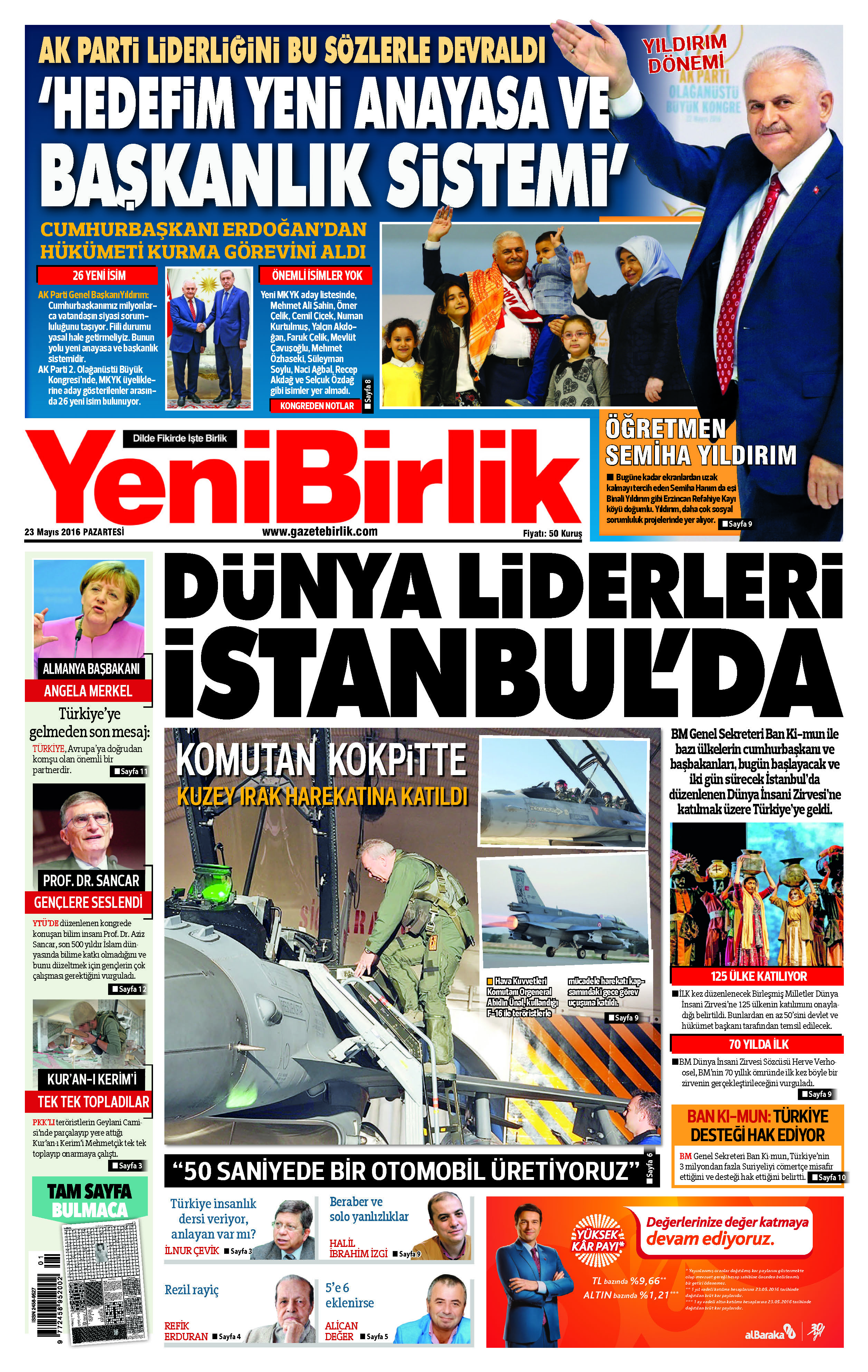 https://www.gazetebirlik.com/23 Mayıs 2016