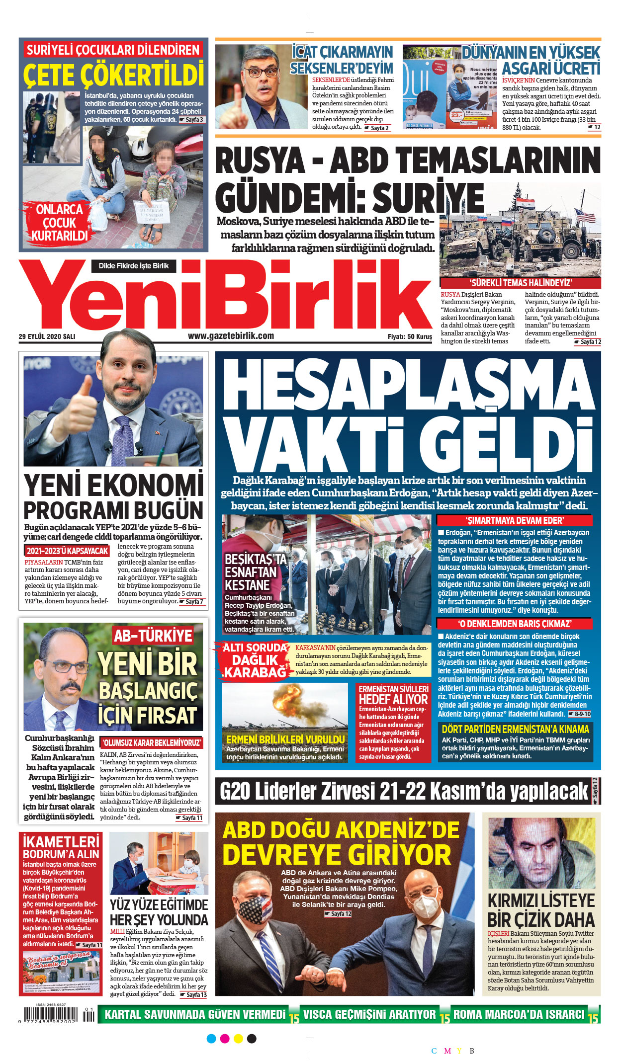 https://www.gazetebirlik.com/29 Eylül 2020