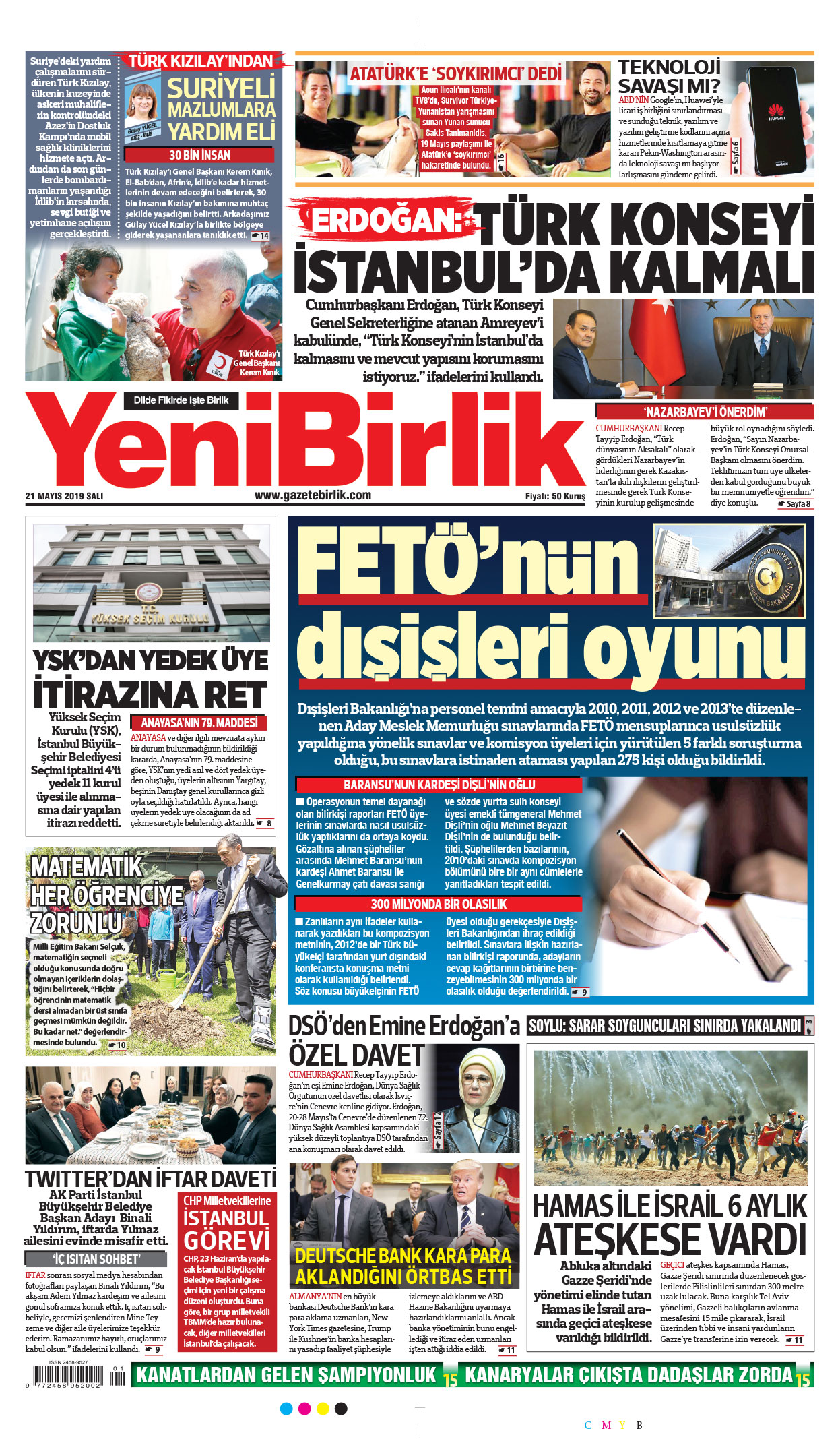 https://www.gazetebirlik.com/21 Mayıs 2019