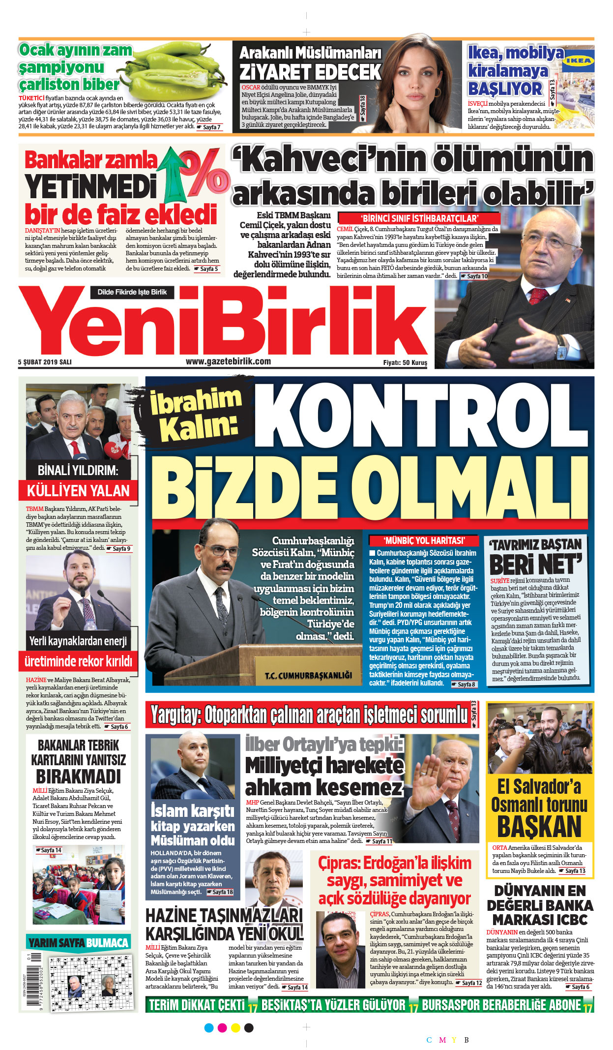 https://www.gazetebirlik.com/05 Şubat 2019