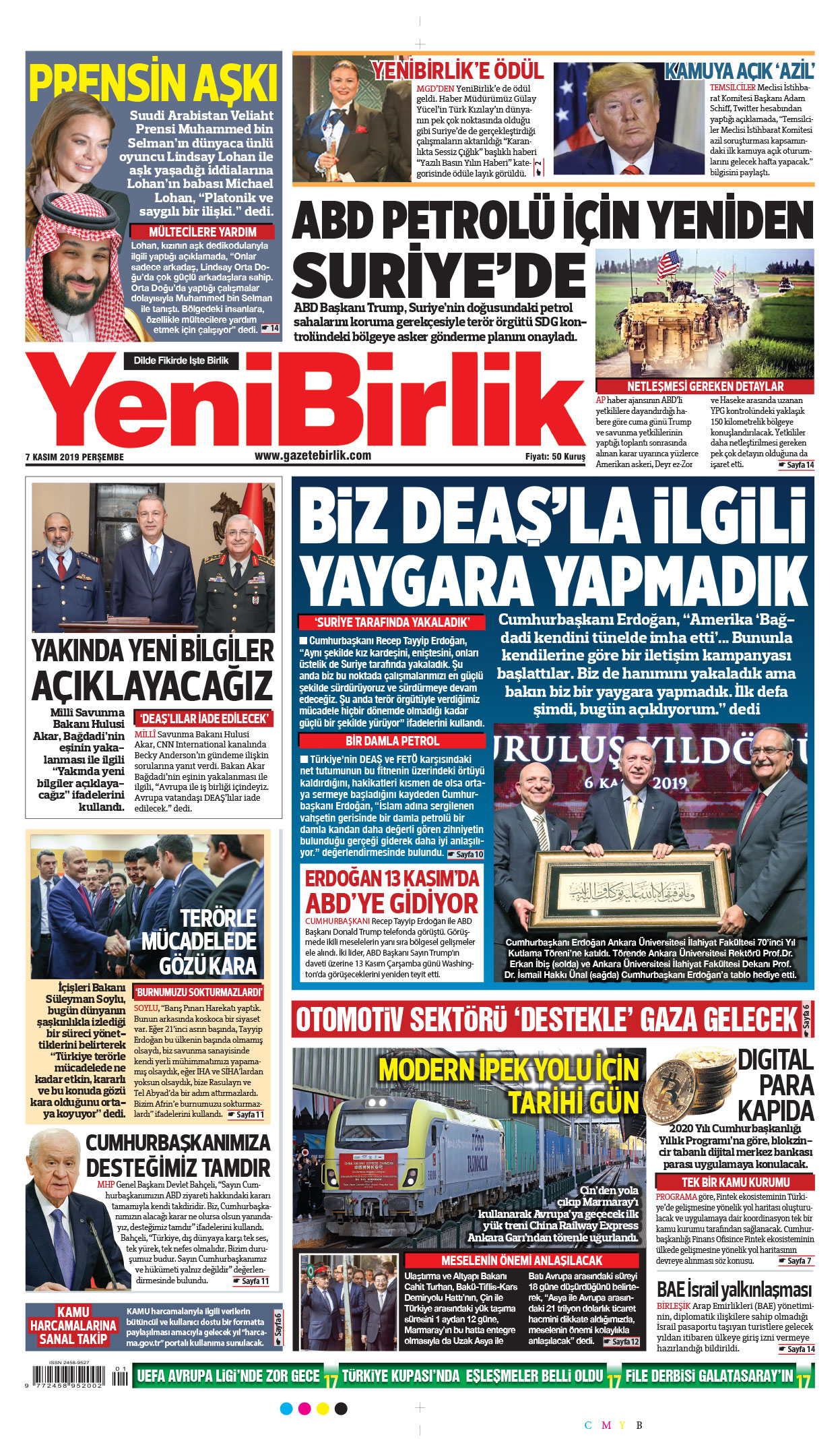 https://www.gazetebirlik.com/07 Kasım 2019