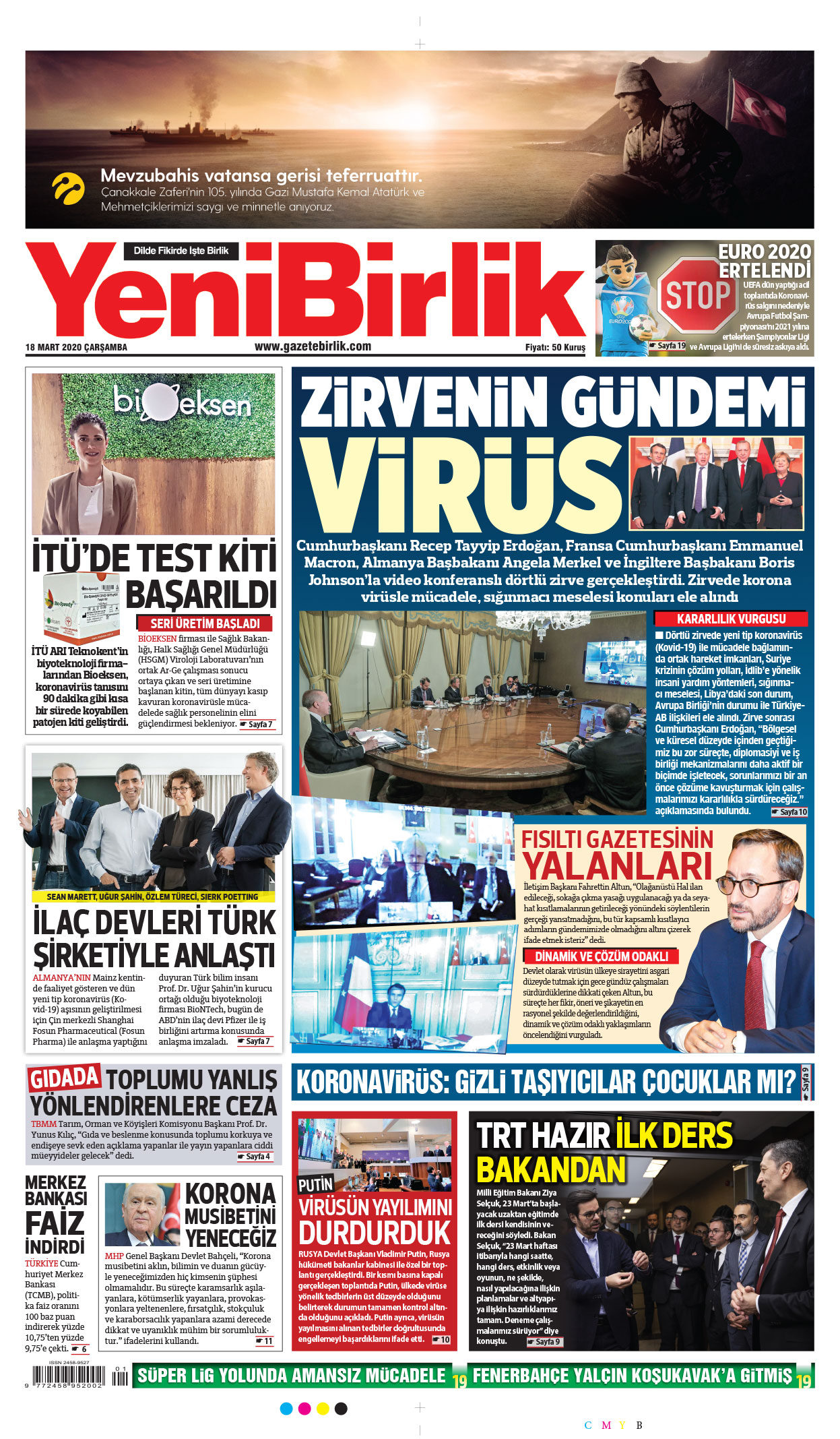 https://www.gazetebirlik.com/18 Mart 2020