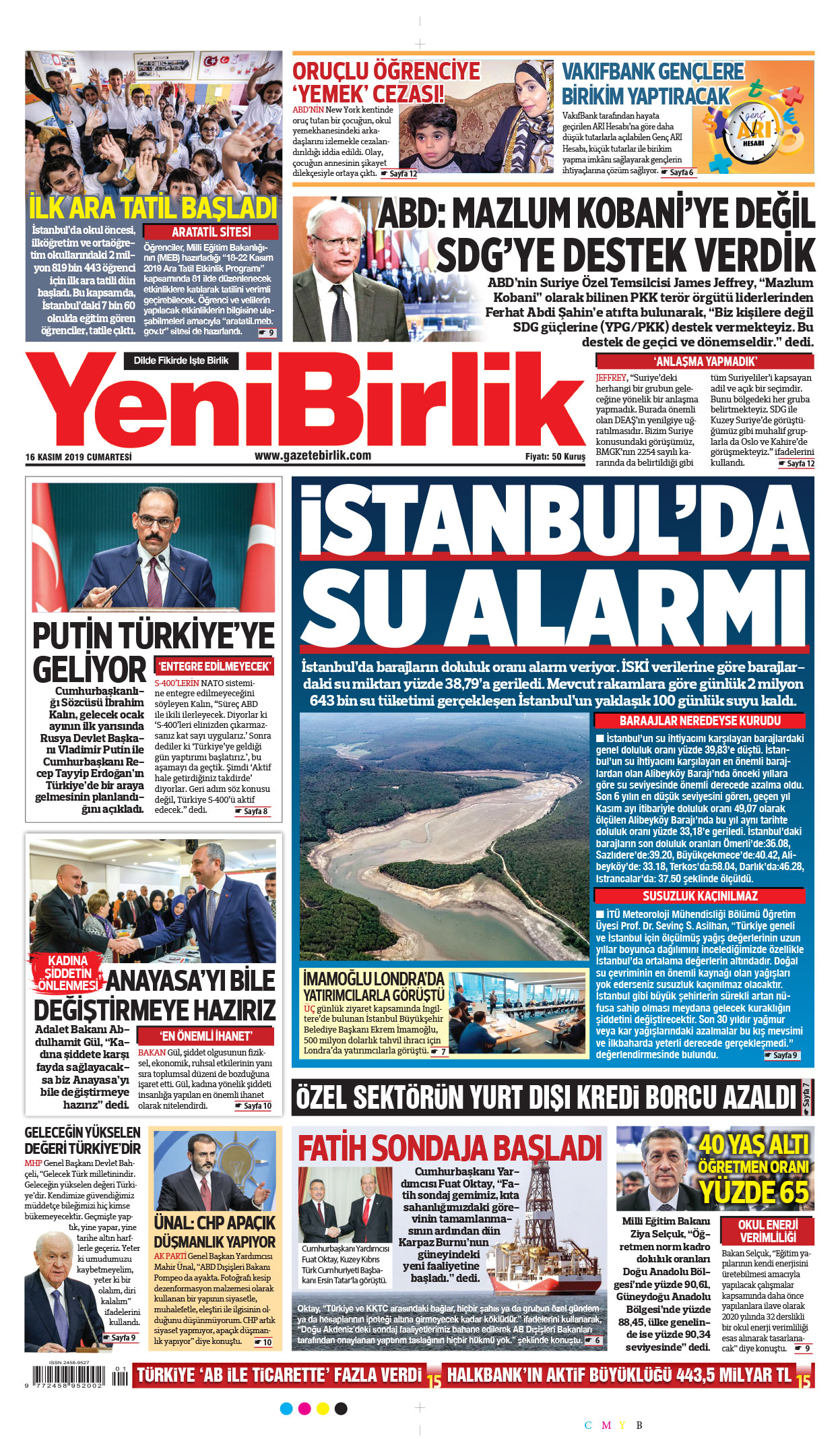 https://www.gazetebirlik.com/16 Kasım 2019