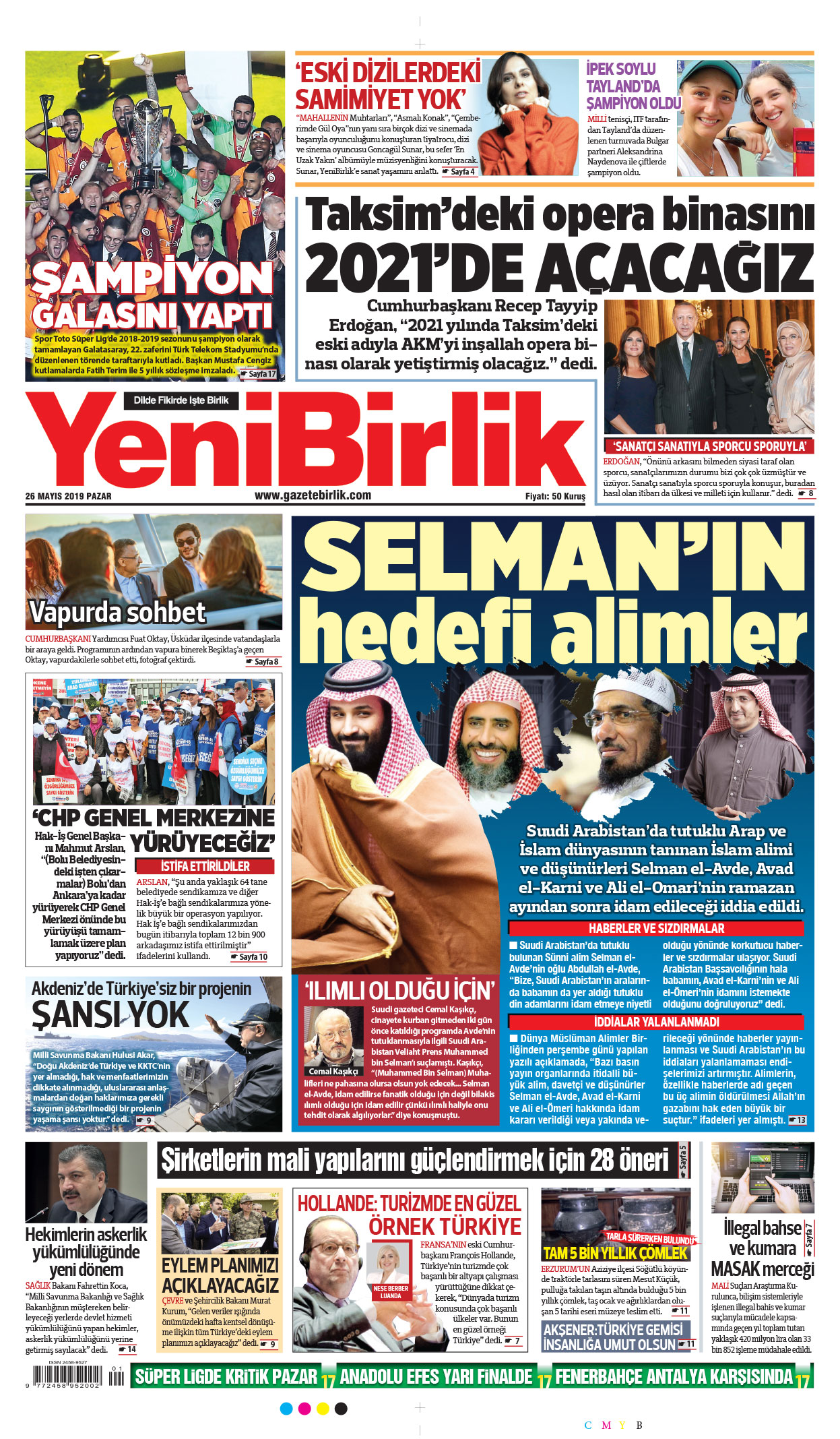 https://www.gazetebirlik.com/26 Mayıs 2019