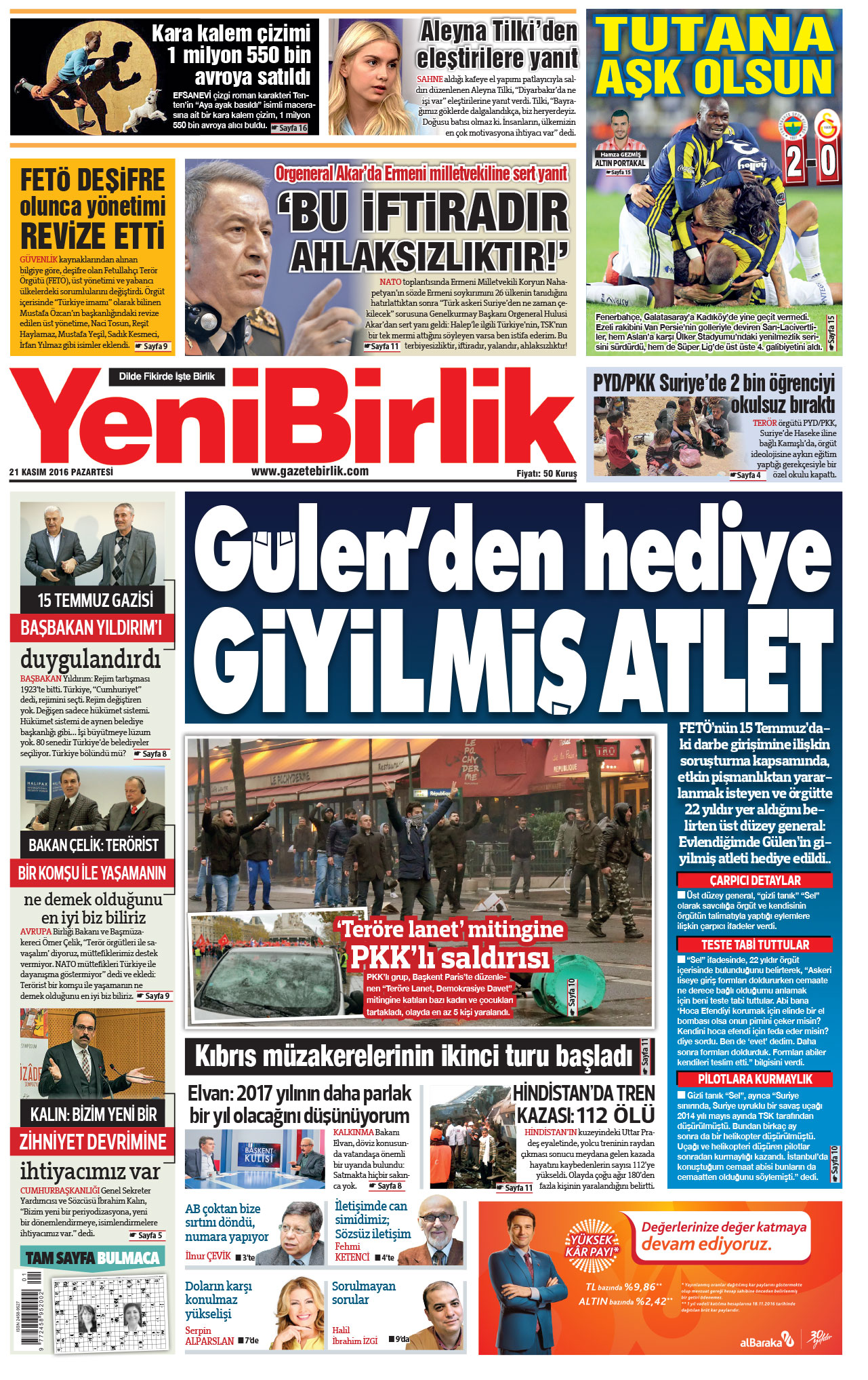 https://www.gazetebirlik.com/21 Kasım 2016