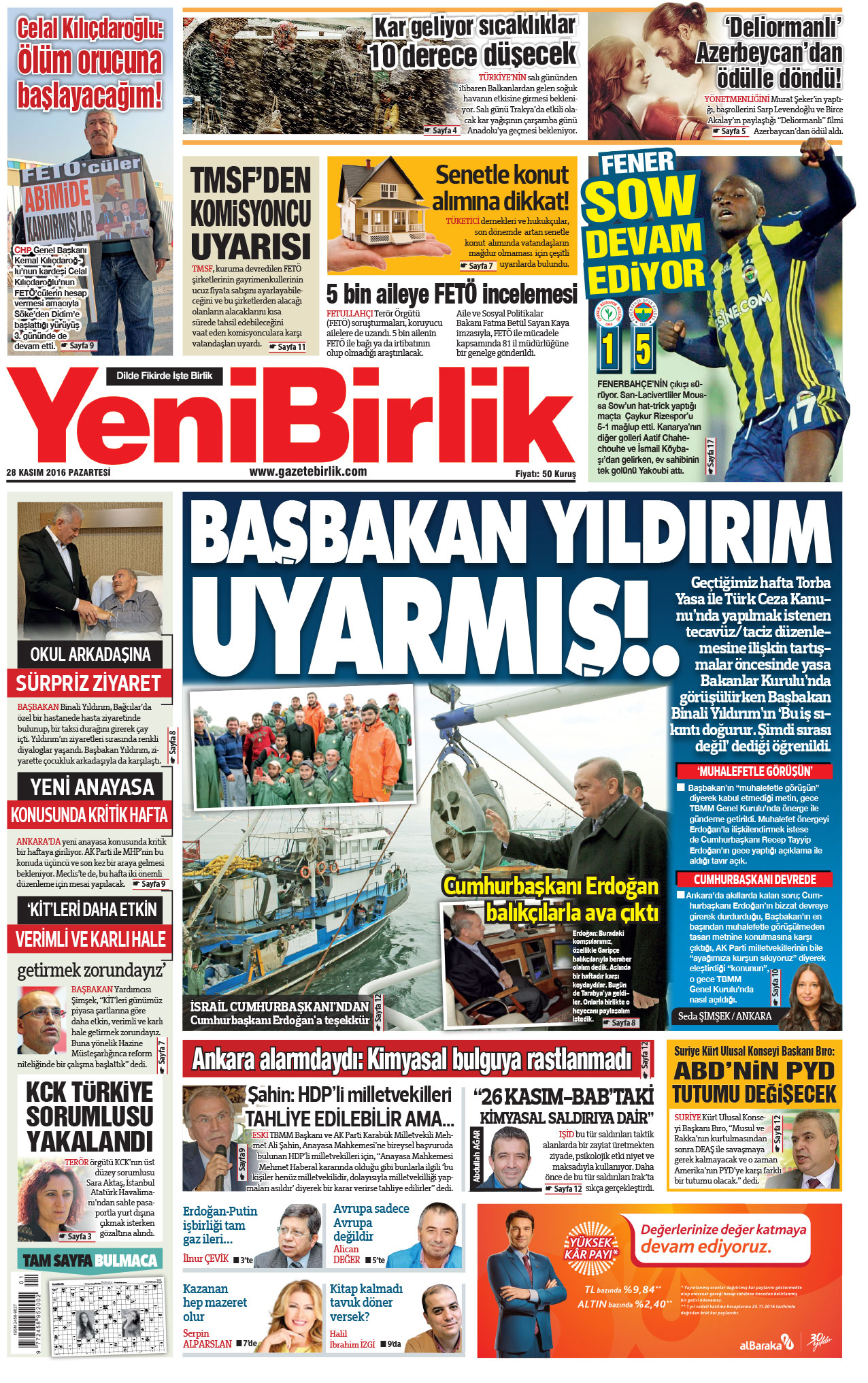 https://www.gazetebirlik.com/28 Kasım 2016