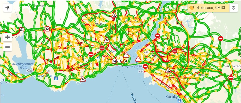 istanbul yol durumu