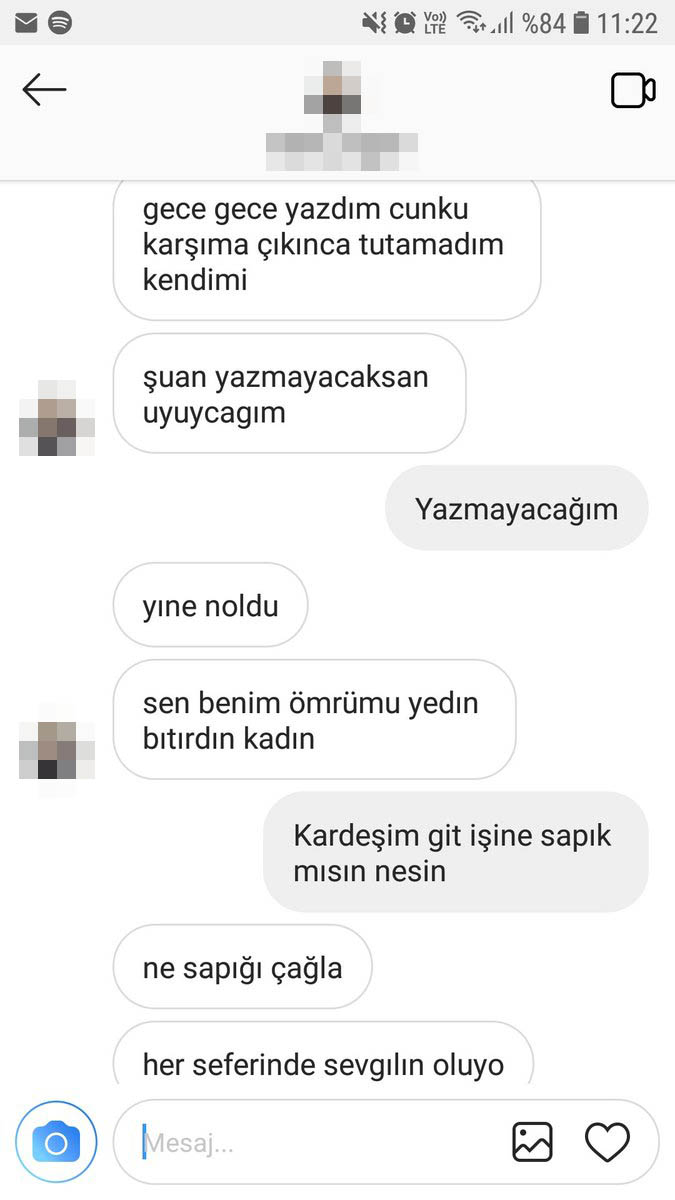 çağla üren twitter taciz