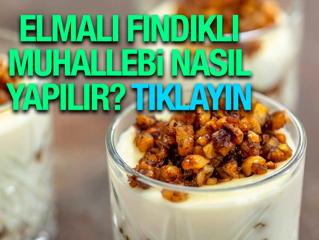 elmalı fındıklı muhallebi