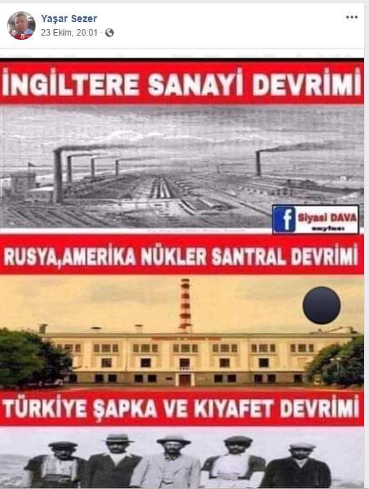 yaşar sezer atatürk paylaşımı