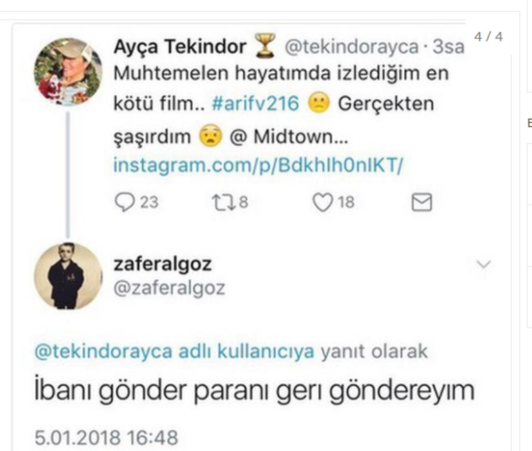 zafer algöz ayça tekindor iban