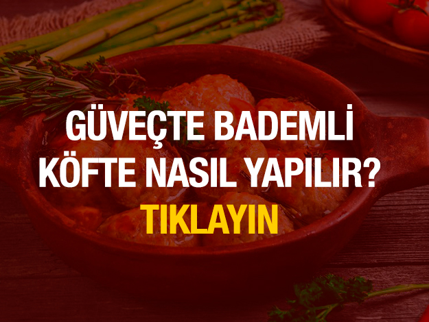 güveçte bademli köfte