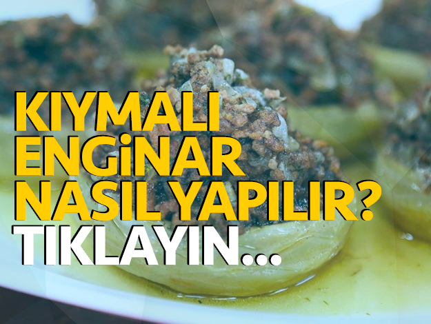 gelinim mutfakta kıymalı enginar