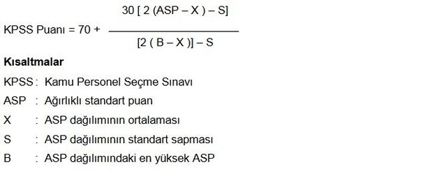 kpss ortaöğretim puan hesaplama