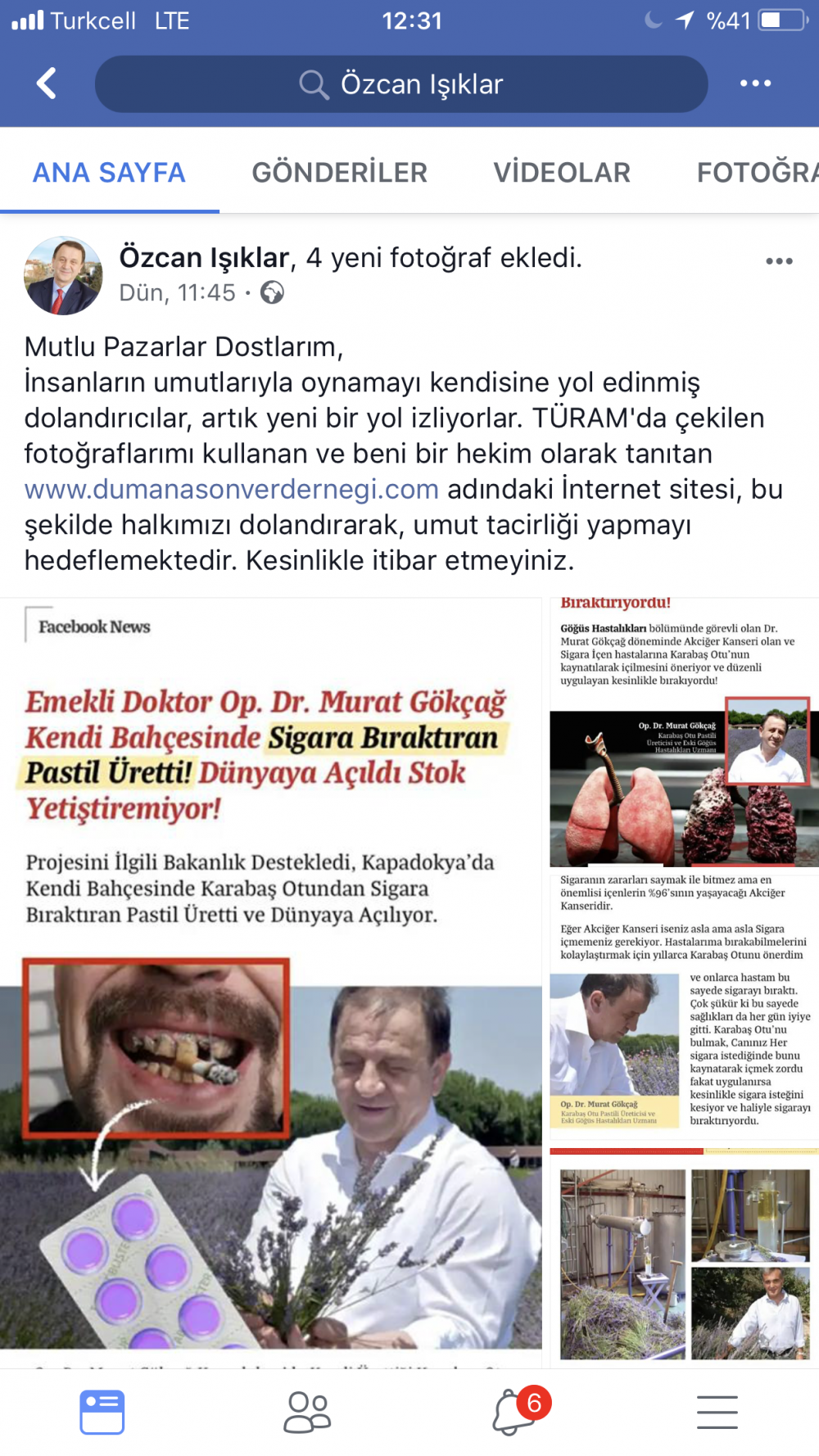 özcan ışıklar dolandırıcılık