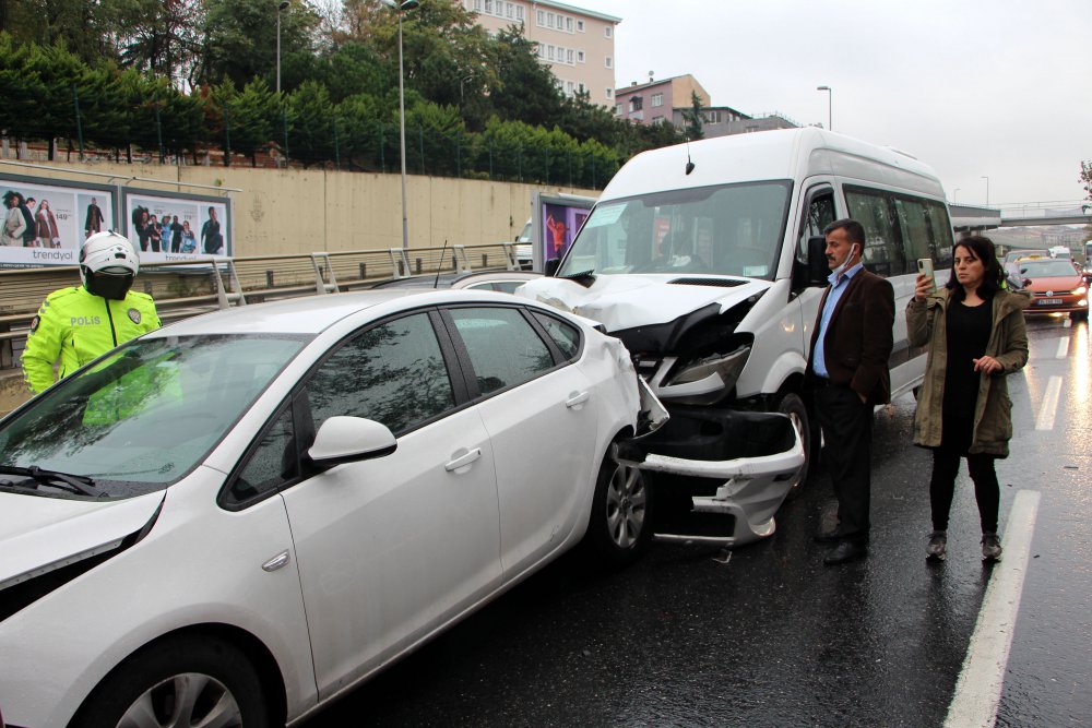 şişli zincirleme kaza