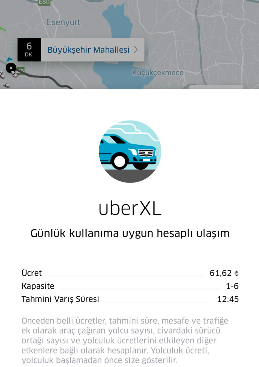 uber taksi