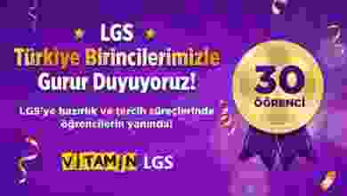 Türk Telekom Vitamin LGS'yle ‎30 öğrenci LGS'den tam puan aldı