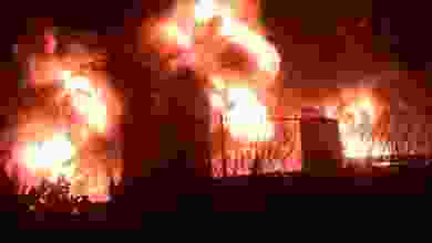Erbil rafinerisinde yangın