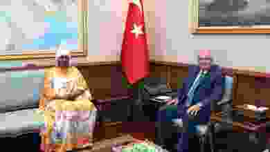 Bakan Güler, Nijer'in Ankara Büyükelçisi Gazibo ile görüştü