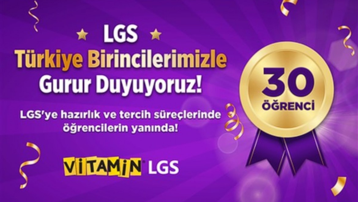 Türk Telekom Vitamin LGS'yle ‎30 öğrenci LGS'den tam puan aldı