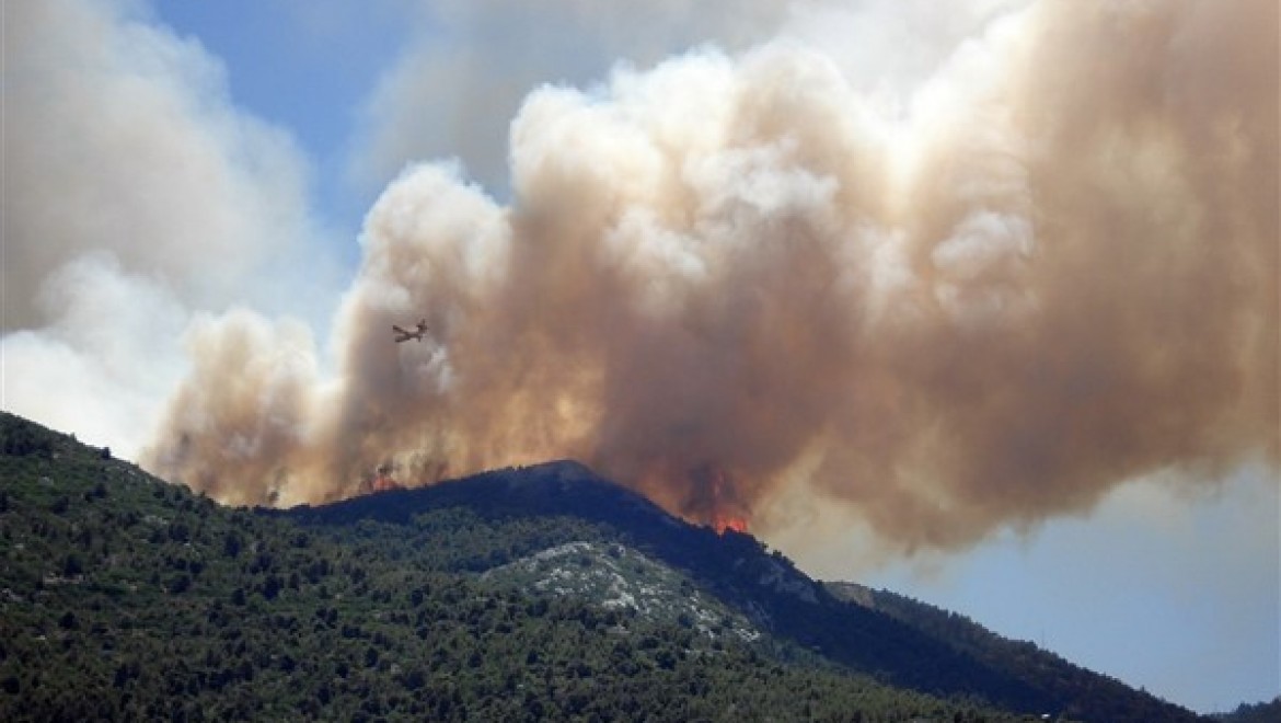 AKUT Bursa ekibi, Nilüfer'deki orman yangını için operasyona çıktı