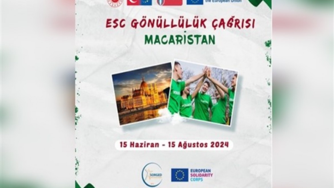 Macaristan'da gerçekleşecek Kısa Dönem ESC Projesi gönüllülerini bekliyor