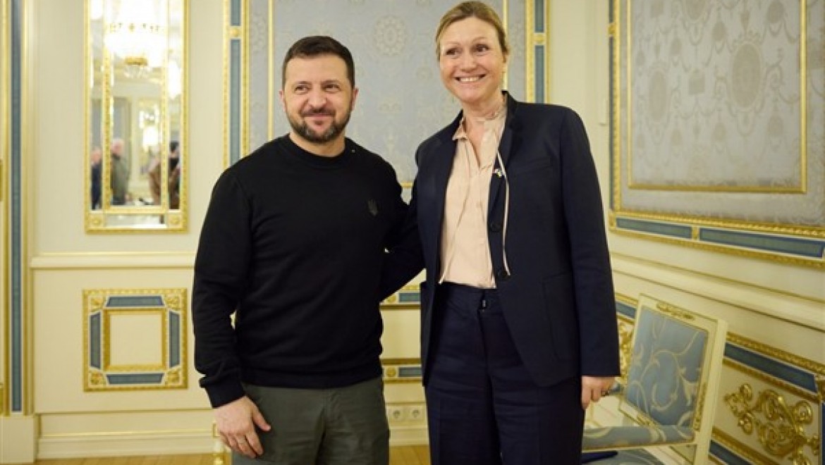 Ukrayna Devlet Başkanı Zelenski, Fransa Ulusal Meclis Başkanı Braun-Pivet ile görüştü