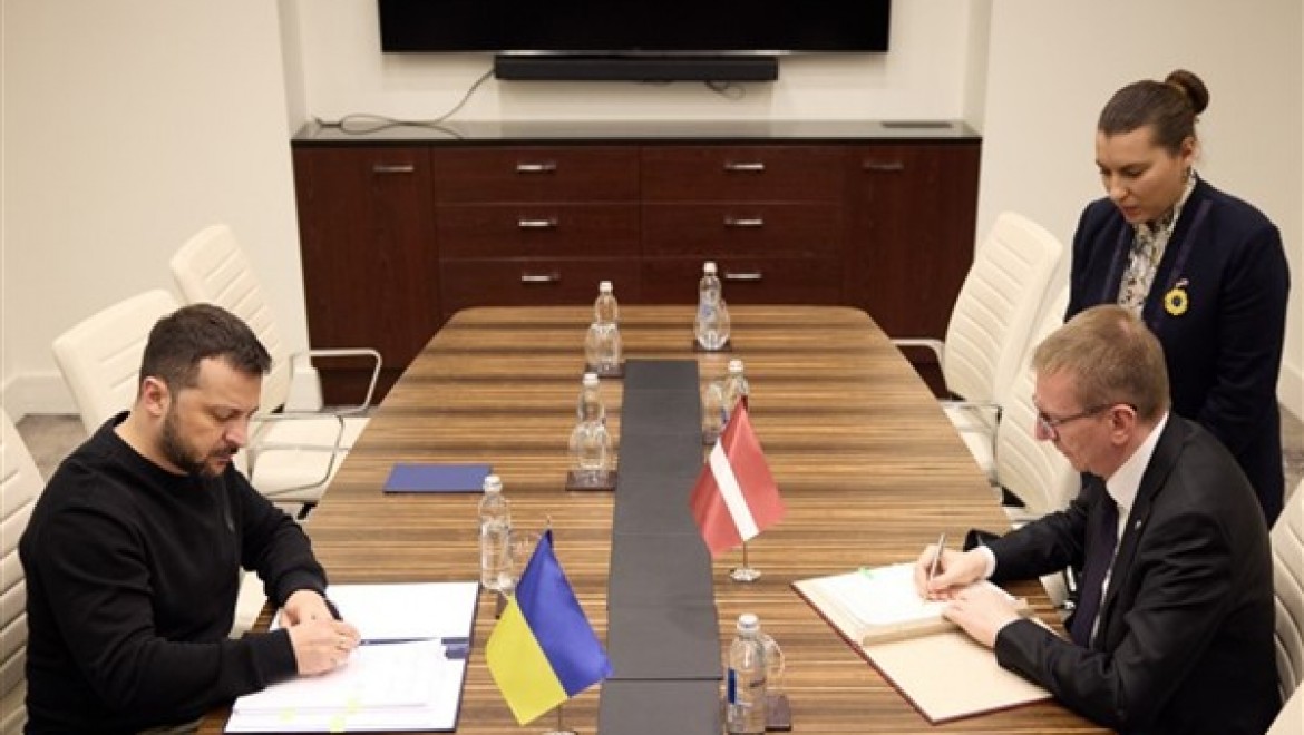 Ukrayna ile Letonya arasında ikili güvenlik anlaşması imzalandı