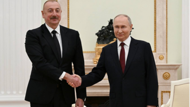 Azerbaycan Cumhurbaşkanı  Aliyev, Rusya Devlet Başkanı Putin ile görüştü