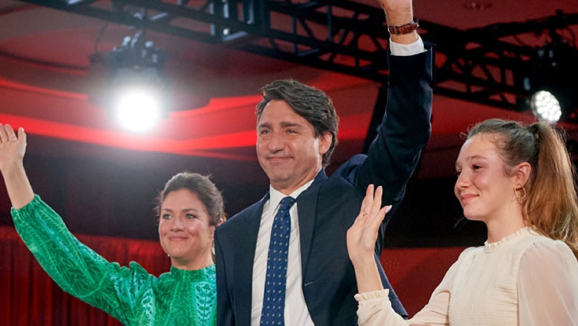 Kanada'da genel seçimlerin galibi Başbakan Trudeau oldu