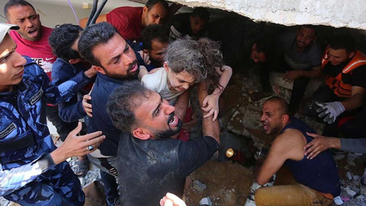 İsrail'in saldırılarında 58'i çocuk, 192 Filistinli hayatını kaybetti