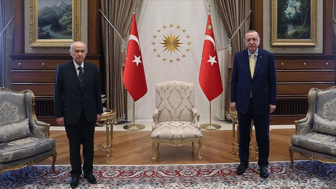 Cumhurbaşkanı Erdoğan MHP Genel Başkanı Bahçeli'yi kabul etti