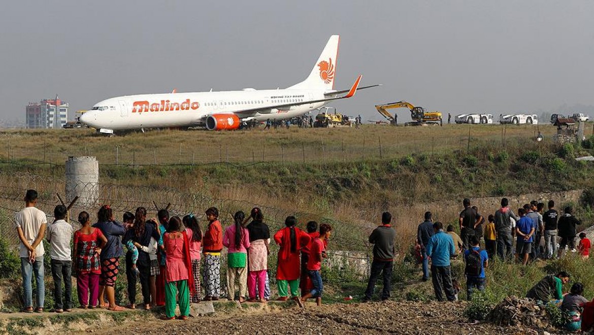 Nepal'de Bir Yolcu Uçağı Pistten Çıktı