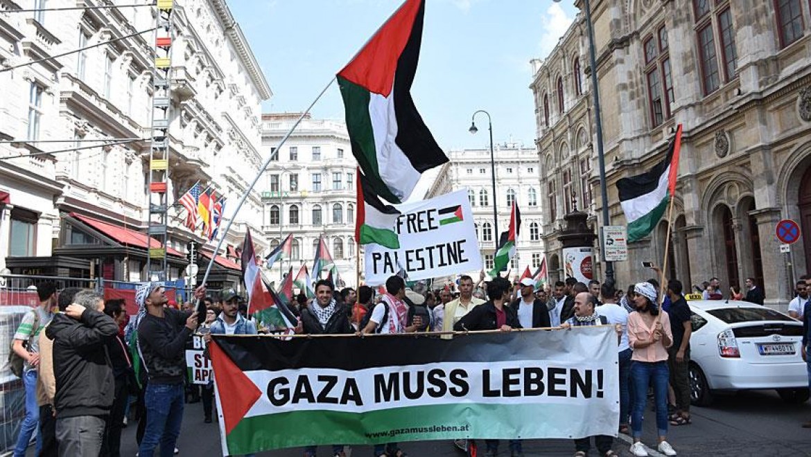 Avusturya'da İsrail Protestosu