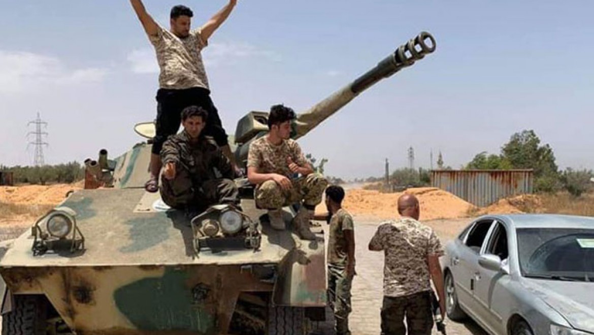 Libya Ordusu Sirte'de BAE'ye ait SİHA düşürdü
