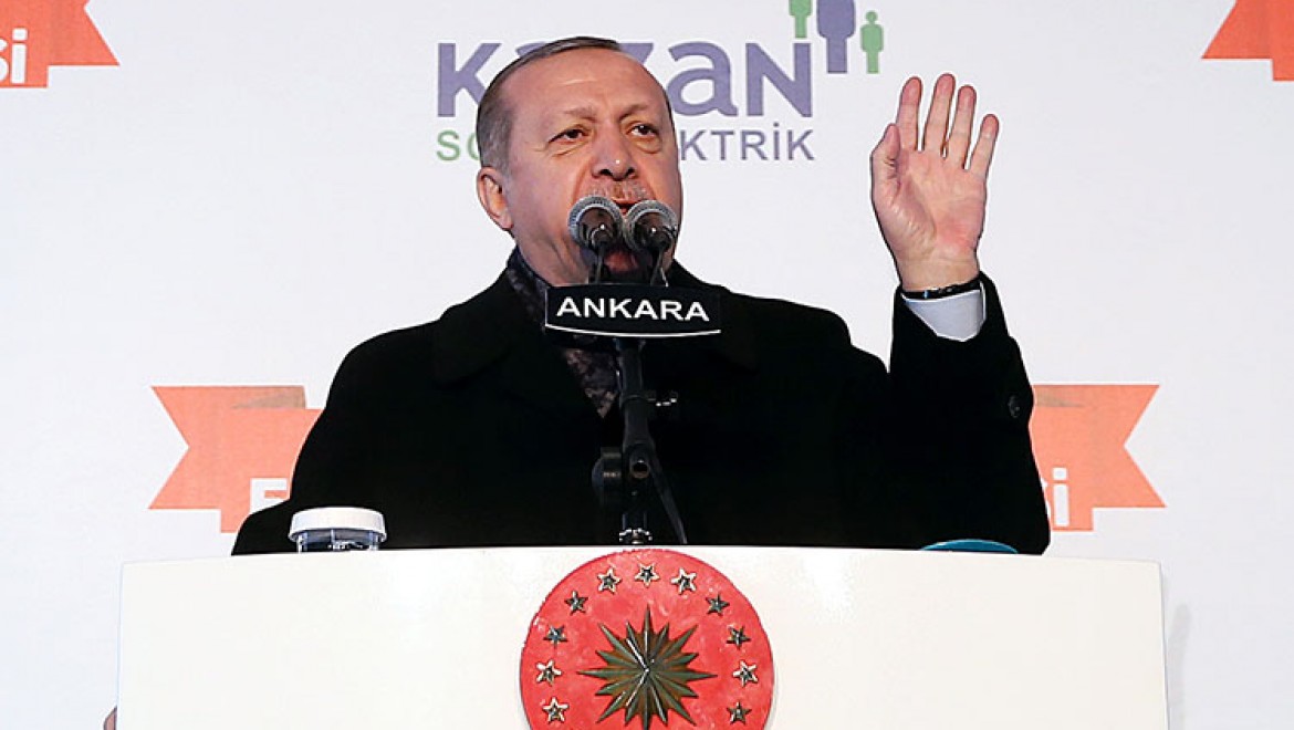 Cumhurbaşkanı Erdoğan: Bize düşen bu terör ordusunu daha doğmadan boğmaktır