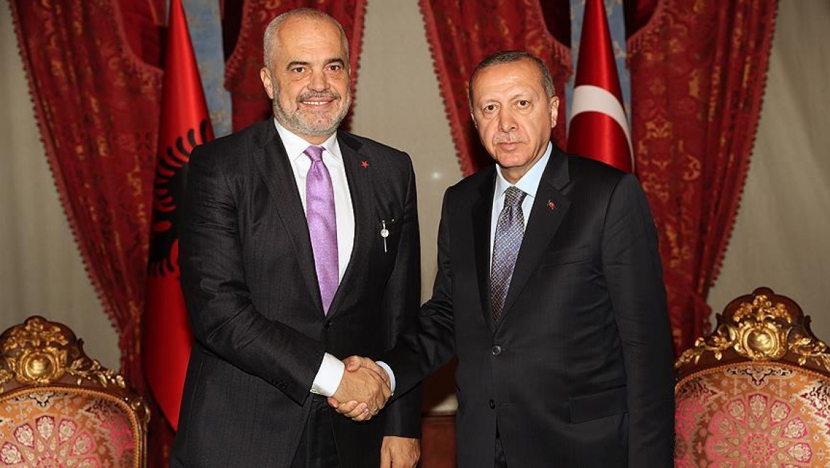 Cumhurbaşkanı Erdoğan Arnavutluk Başbakanı Rama'yı Kabul Etti