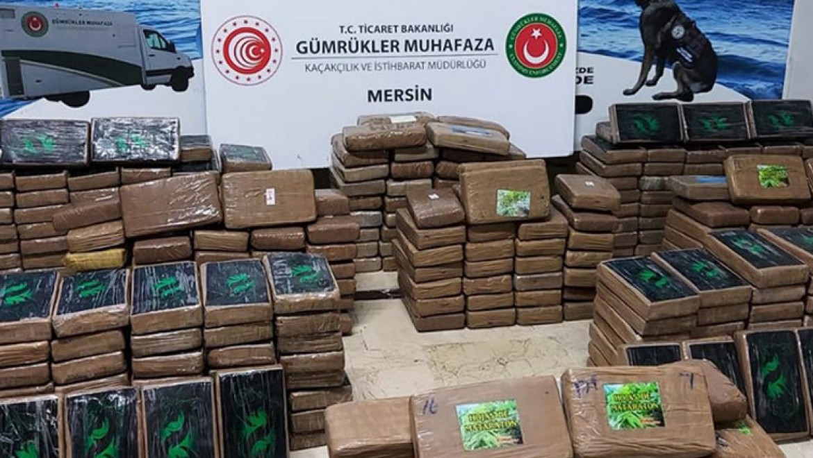 "Mersin  Limanı'nda 463 kilogram kokain ele geçirildi"