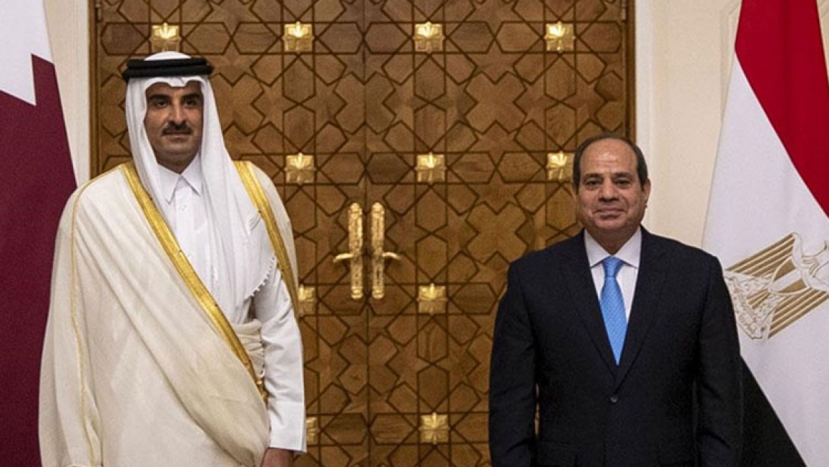 Katar Emiri ile Mısır Cumhurbaşkanı Sisi Gazze'deki son durumu görüştü
