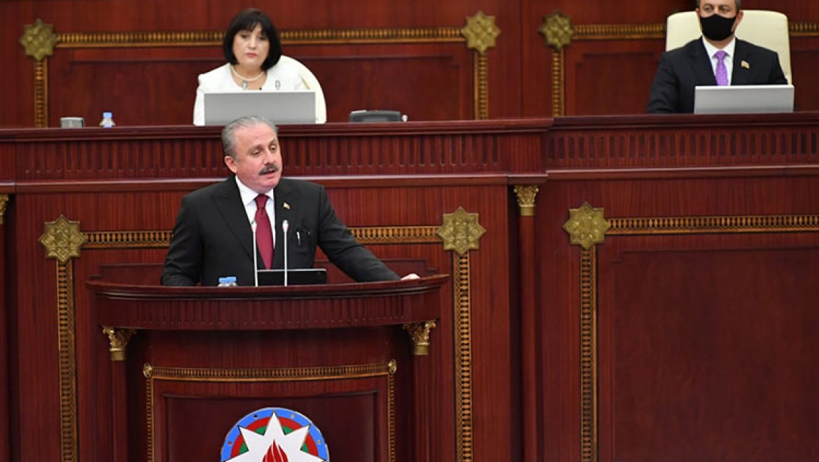 TBMM Başkanı Şentop: Kafkasya'daki çözümsüzlük Ermenistan'ın işgali sürdükçe devam edecektir