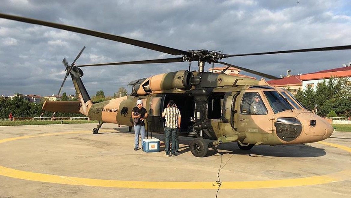 TSK Helikopteri Organ Nakli İçin Havalandı
