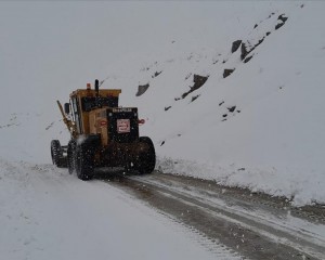 Hakkari'de kar nedeniyle 155 yerleşim biriminin yolu kapandı