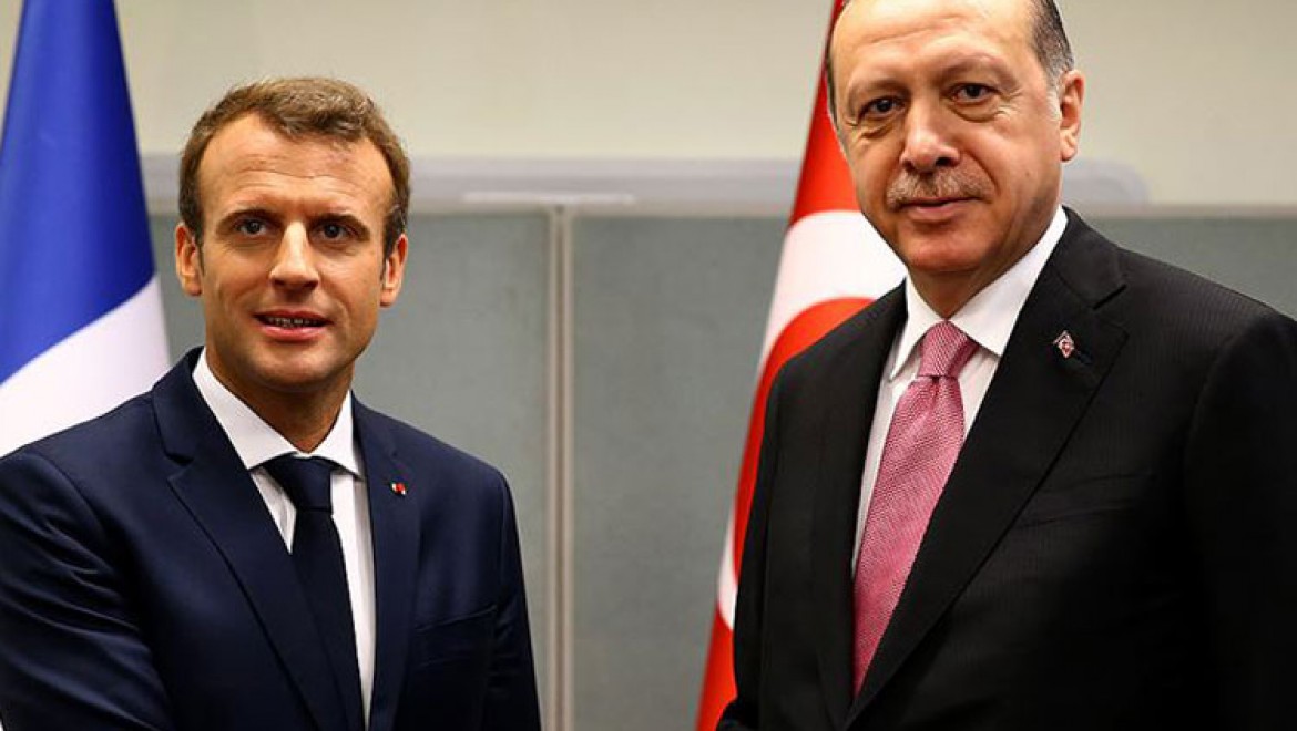 Cumhurbaşkanı Erdoğan Fransa Cumhurbaşkanı Macron ile telefonda görüştü
