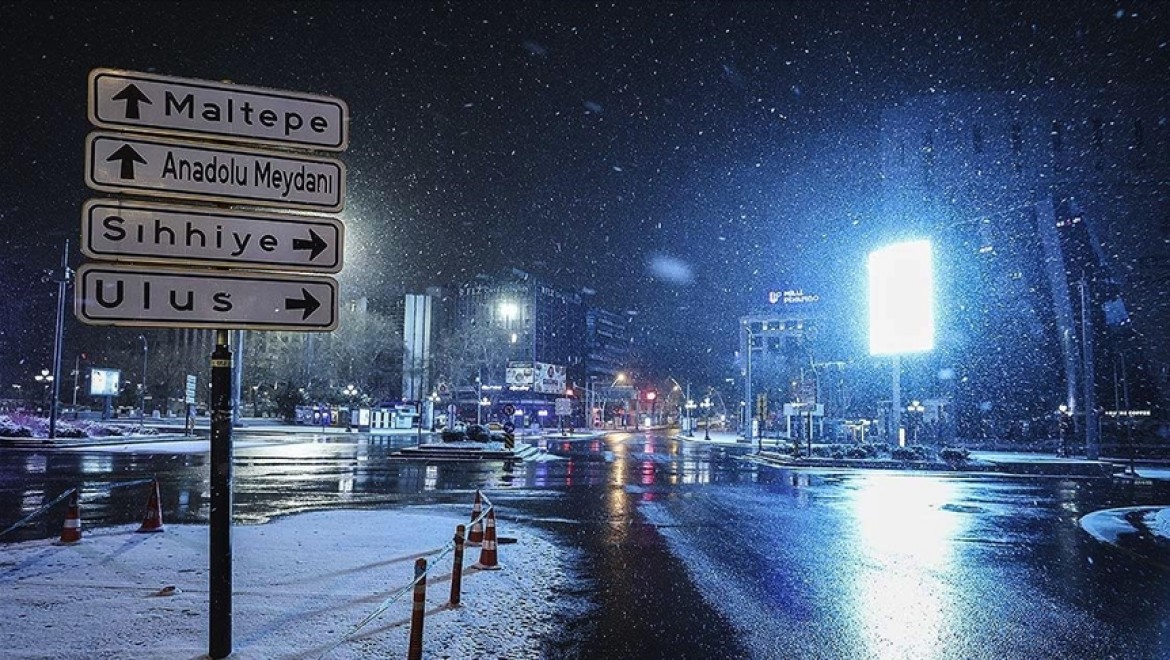 Ankara için bu gece kar ve buzlanma uyarısı