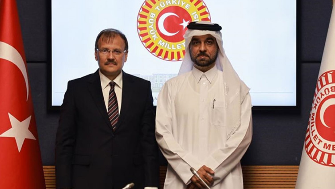 TBMM İnsan Haklarını İnceleme Komisyonu Başkanı Çavuşoğlu, Katar heyetini kabul etti