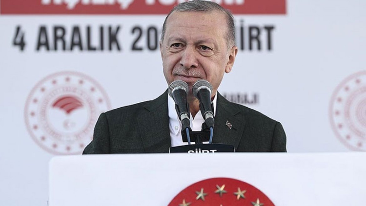 Cumhurbaşkanı Erdoğan Siirt'te Lineer Metal Çinko Üretim Tesisi'nin açılış törenine katıldı