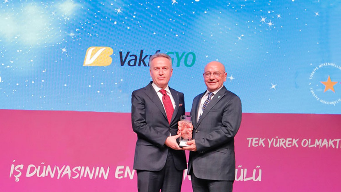 Vakıf GYO, Türkiye Mükemmellik Ödülü'nün sahibi oldu