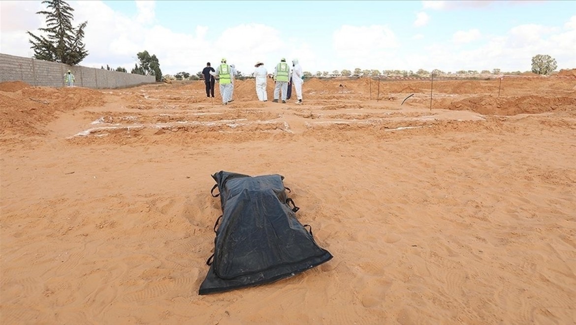 Libya'nın 'toplu mezarlar kenti' Terhune'de 3 ceset daha bulundu